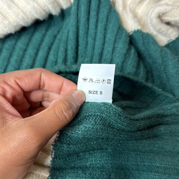 Anna Kay Womens Oversized Knit Wool-Blend Dress, Green Size Small - Picture 4 of 11